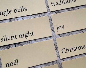 Mini Flashcards - Christmas Carols Edition Set of 10