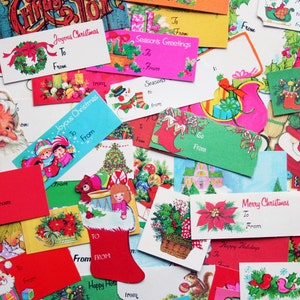 Vintage Christmas Gift Tags - Set of 10