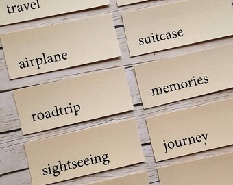 Mini Flashcards - TRAVEL Edition Set of 10