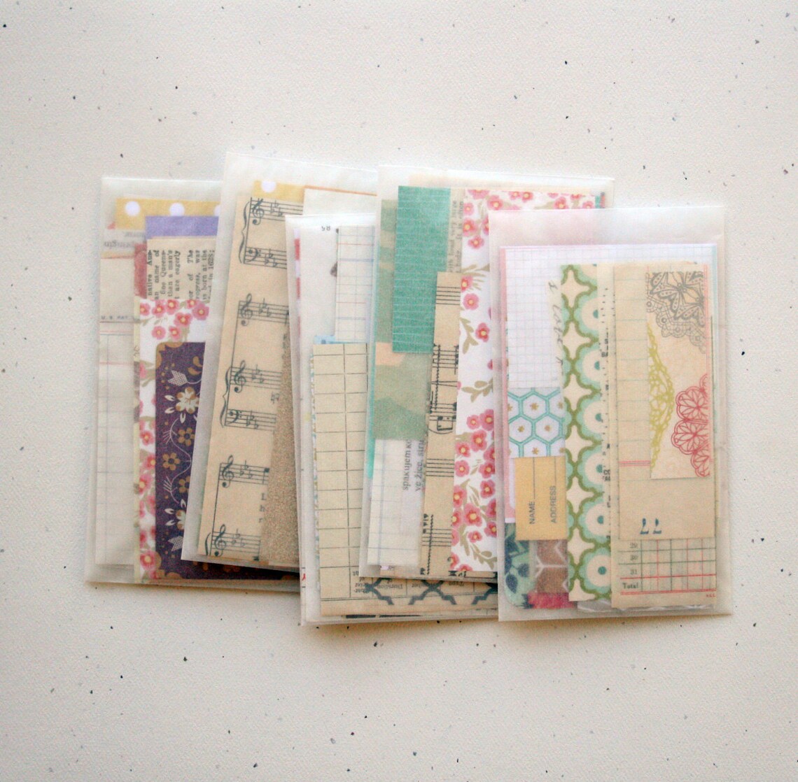 Mini Paper Pack New and Vintage Papers - Etsy