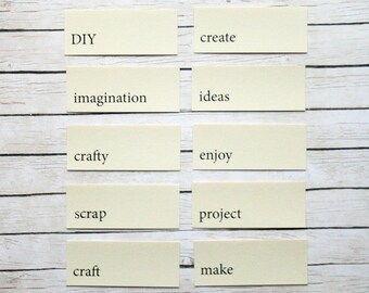 Mini Flashcards - DIY Edition - Set of 10