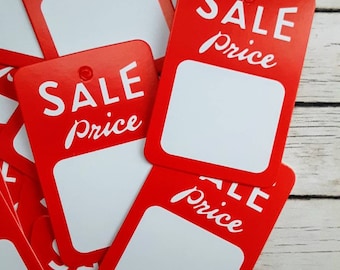 1.00 Shipping! Set of 20 Retro Style Price Tags