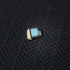 Beige/blauw met leeg scherm