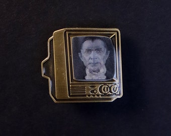 Bronze TV with "Bela Lugosi"