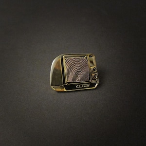 Black & Gold Edition Glow In The Dark TV Pin Pre-Installed "Mysterious Swirls"