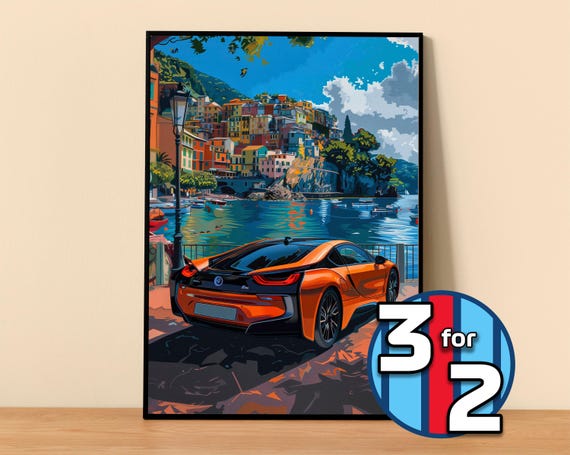 BMW ポスター | I8 ポスター #9010.1 | BMW 壁飾り | BMW アート