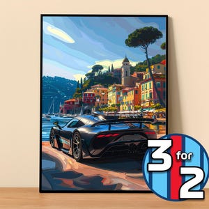 Mercedes Poster | AMG One Poster #9005.1 | Mercedes Wall Decor | Mercedes Art Illustration | Gift for Him | Car Wall Decor Gift For Her
