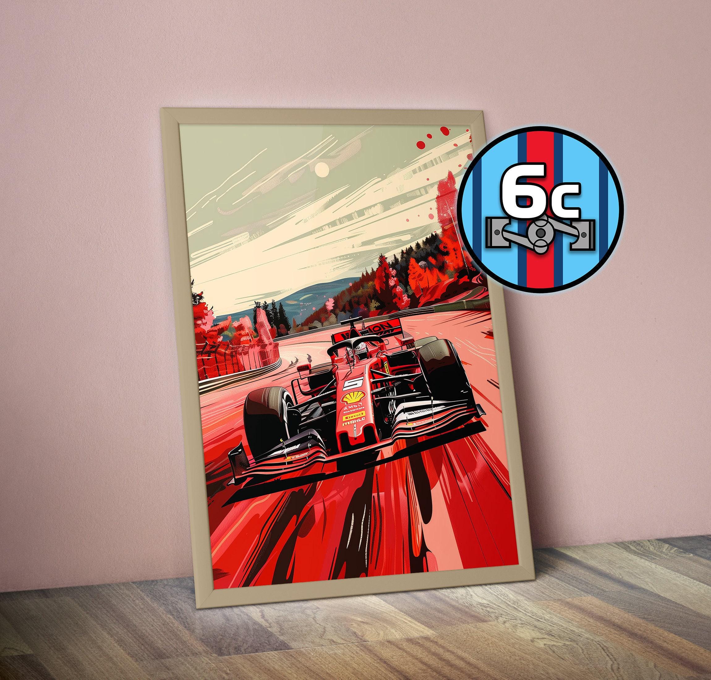 フェラーリ F1 ポスター #F1000 | スクーデリア フェラーリ プリント