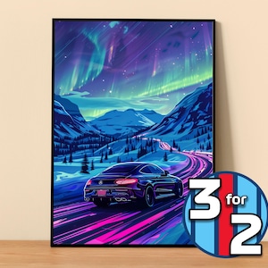 Mercedes Poster | C63 S AMG Poster #8001.0 | Mercedes Wall Decor | Mercedes Art Illustration | Gift for Him | Car Wall Decor Gift For Her