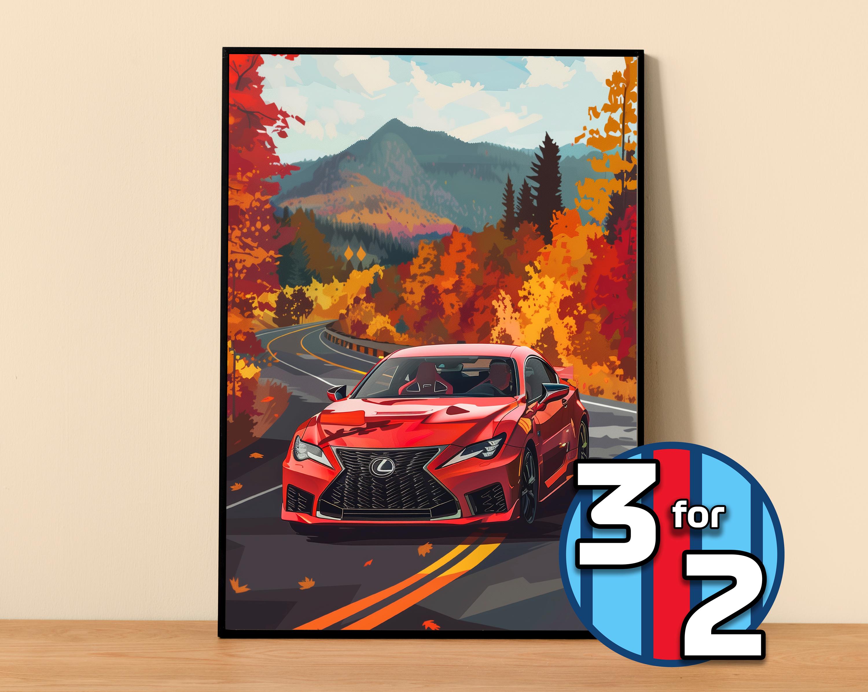 Lexus Poster | Lexus RC F Poster #5262.2 | JDM Wall Decor | JDM
