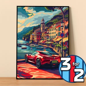 Alfa Romeo Poster | 4C Coupé Poster #9113.1 | Alfa Romeo Wall Decor | Alfa Romeo Art Illustration | Gift for Him | Gift For Her