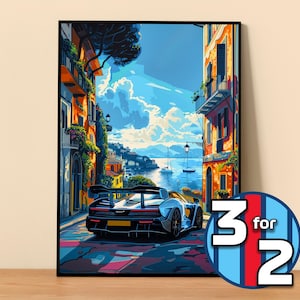 McLaren Poster | Mclaren Senna Poster #9411.1 | McLaren Wall Decor | McLaren Art Illustration | Gift for Him | Car Wall Decor | Gift For Her