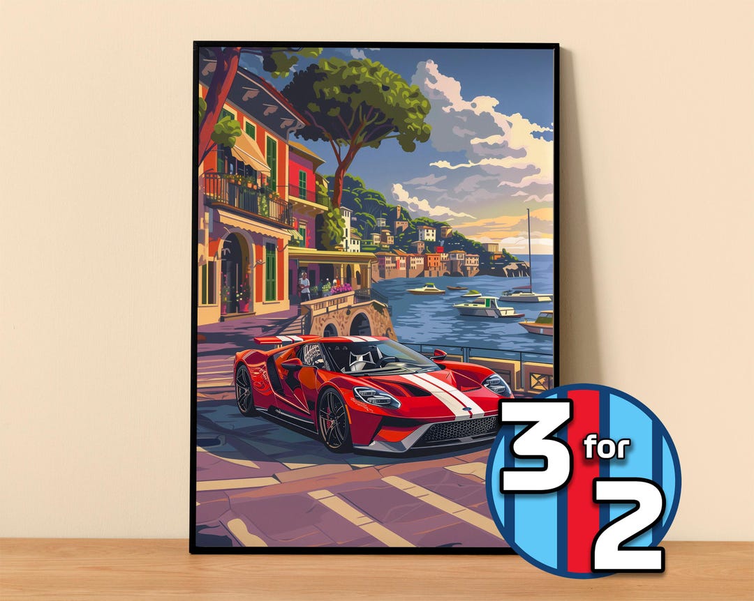 Ford Poster | Ford GT Poster #9300.3 | Ford Wall Decor | Ford Art ...