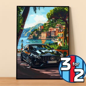 Mercedes Poster | E63 S AMG Poster #9006.1 | Mercedes Wall Decor | Mercedes Art Illustration | Gift for Him | Car Wall Decor Gift For Her