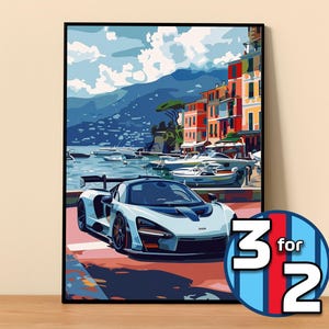 McLaren Poster | Mclaren Senna Poster #9411.0 | McLaren Wall Decor | McLaren Art Illustration | Gift for Him | Car Wall Decor | Gift For Her
