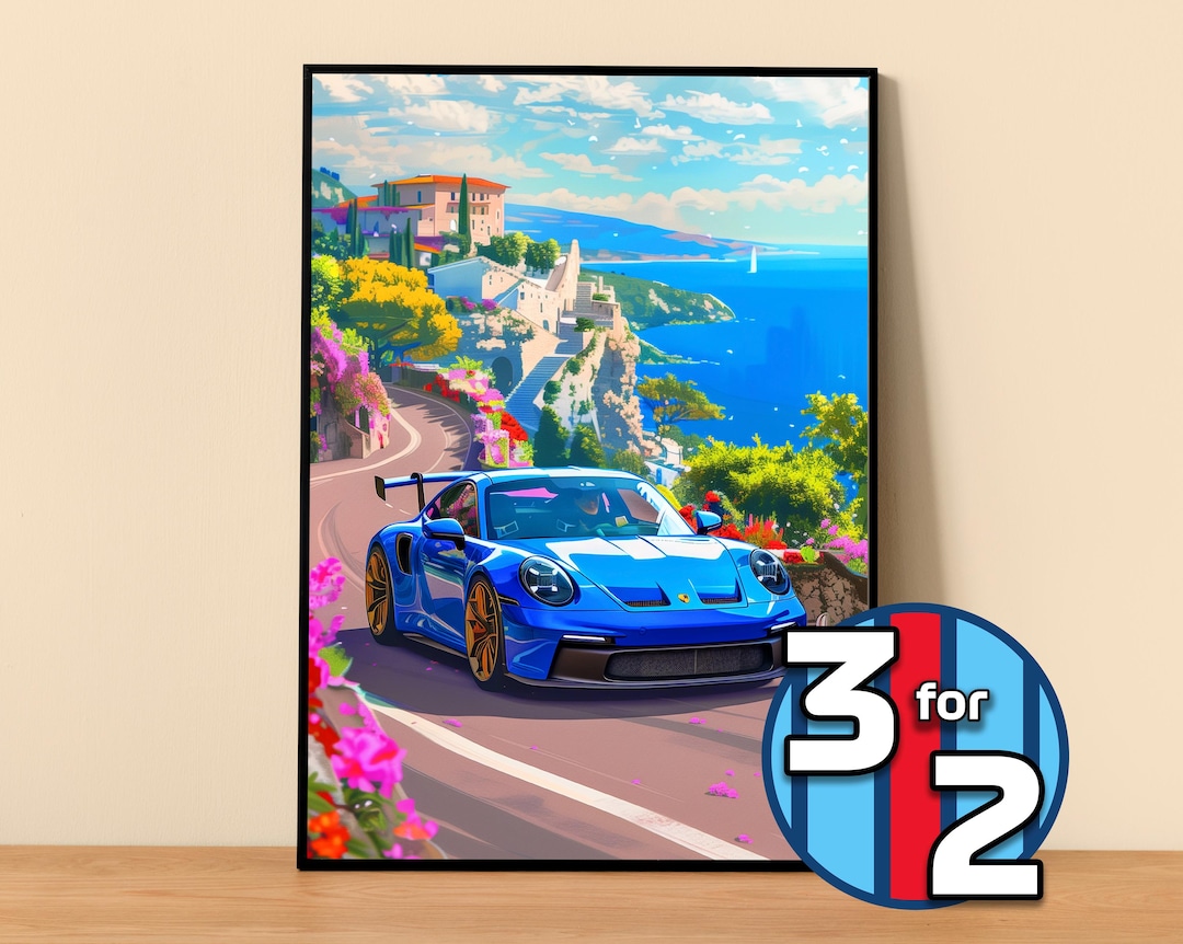 Porsche Poster | 911 GT3 Poster #5091.16 | Porsche Wall Decor