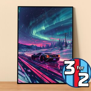 Ford Poster | Ford GT Poster #8300.0 | Ford Wall Decor | Ford Art Illustration | Gift for Him | Car Wall Decor | Gift For Her