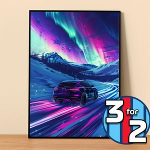Maserati Poster | Levante Trofeo Poster #8151.0 | Maserati Wall Decor | Maserati Art Illustration | Gift for Him Car Wall Decor Gift For Her