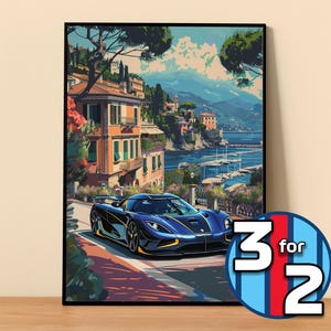 Koenigsegg Poster | Agera RS Poster #9610.0 | Koenigsegg Wall Decor | Car Art Illustration | Gift for Him | Car Wall Decor Gift For Her