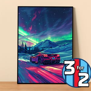 Ferrari Poster | F8 Tributo Poster #8104.1 | Ferrari Wall Decor | Ferrari Art Illustration | Gift for Him | Car Wall Decor | Gift For Her