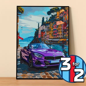 BMW Poster | Z4 Poster #9019.1 | BMW Wall Decor | BMW Art Illustration | Gift for Him | Car Wall Decor | Gift For Her