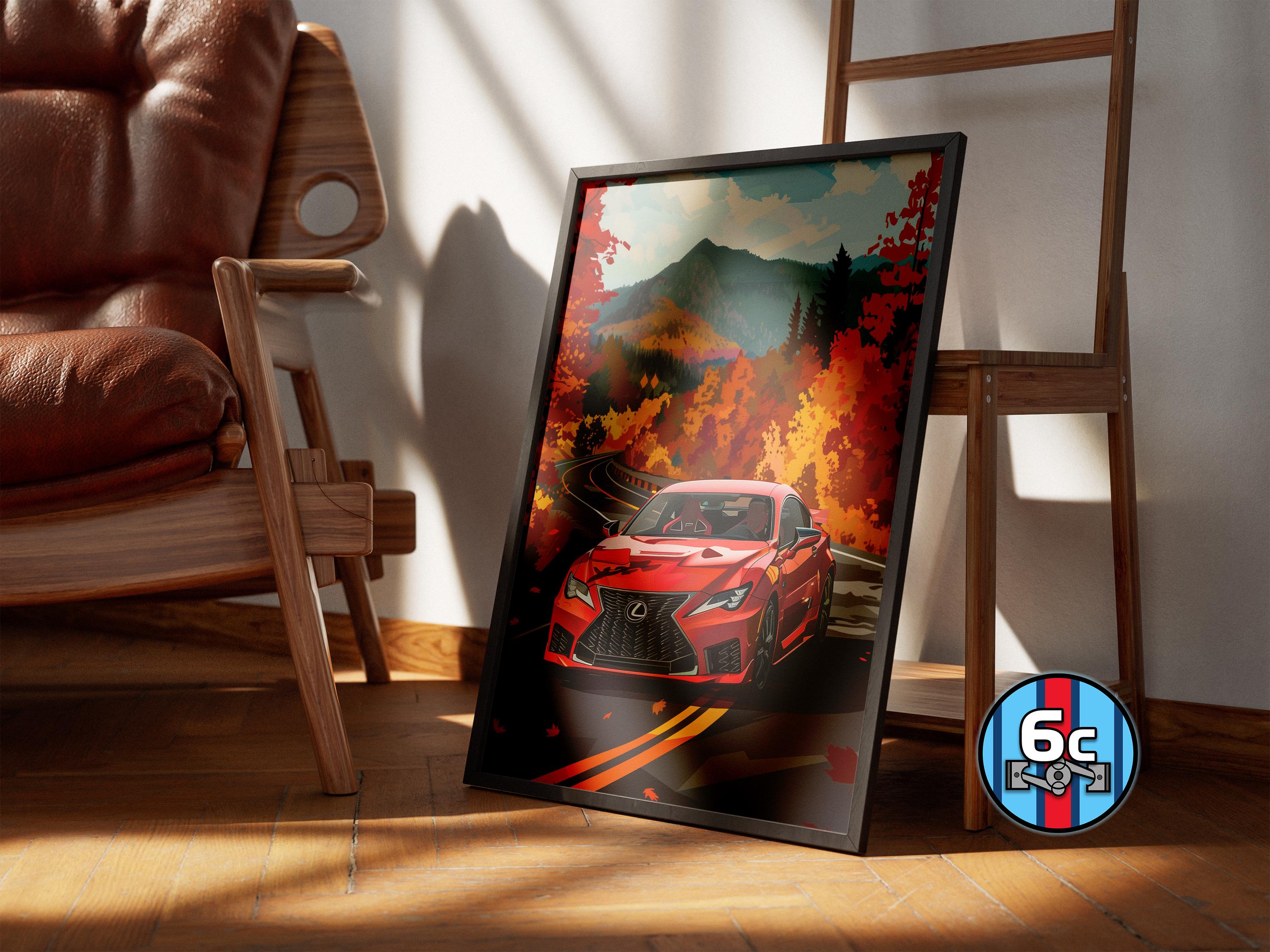 Lexus Poster | Lexus RC F Poster #5262.2 | JDM Wall Decor | JDM