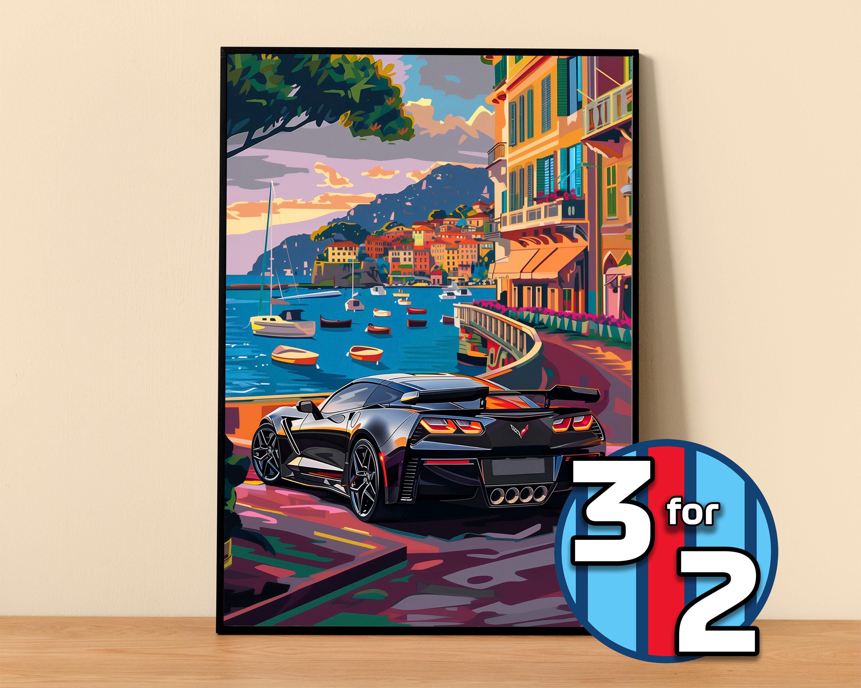 Chevrolet Poster | Corvette ZR1 C7 Poster #9320.4 | Corvette Wall