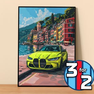 BMW Poster | M4 Competition G82 Poster #9014.1 | BMW Wall Decor | BMW Art Illustration | Gift for Him | Car Wall Decor | Gift For Her