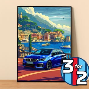 Peugeot poster - Etsy 日本