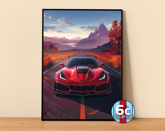 シボレー ポスター | コルベット ZR1 C7 ポスター #5320.3 