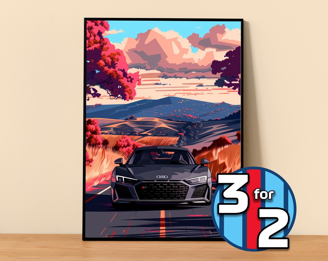 Audi Poster | R8 V10 Poster #5030.0 | Audi Wall Decor | Audi Art ...