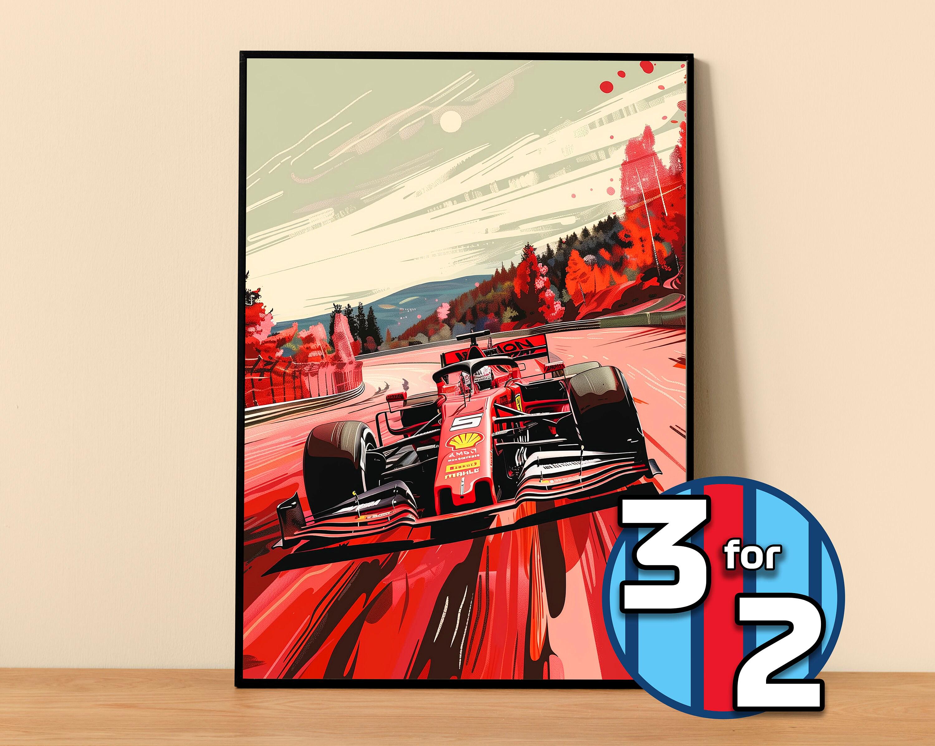 フェラーリ F1 ポスター #F1000 | スクーデリア フェラーリ プリント