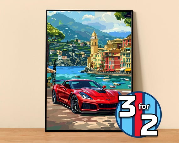 Chevrolet Poster | Corvette ZR1 C7 Poster #9320.5 | Corvette Wall