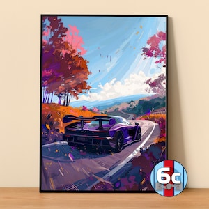 McLaren Poster | Mclaren Senna Poster #5411.2 | McLaren Wall Decor | McLaren Art Illustration | Gift for Him | Car Wall Decor | Gift For Her
