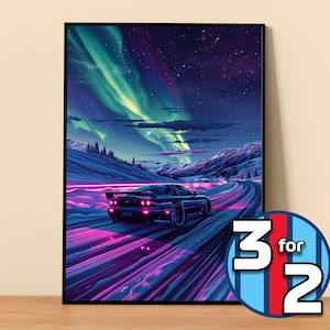 Mazda Poster | RX-7 FD Poster #8250.0 | JDM Wall Decor | Jdm Art Illustration | Gift for Him | Car Wall Decor Gift For Her