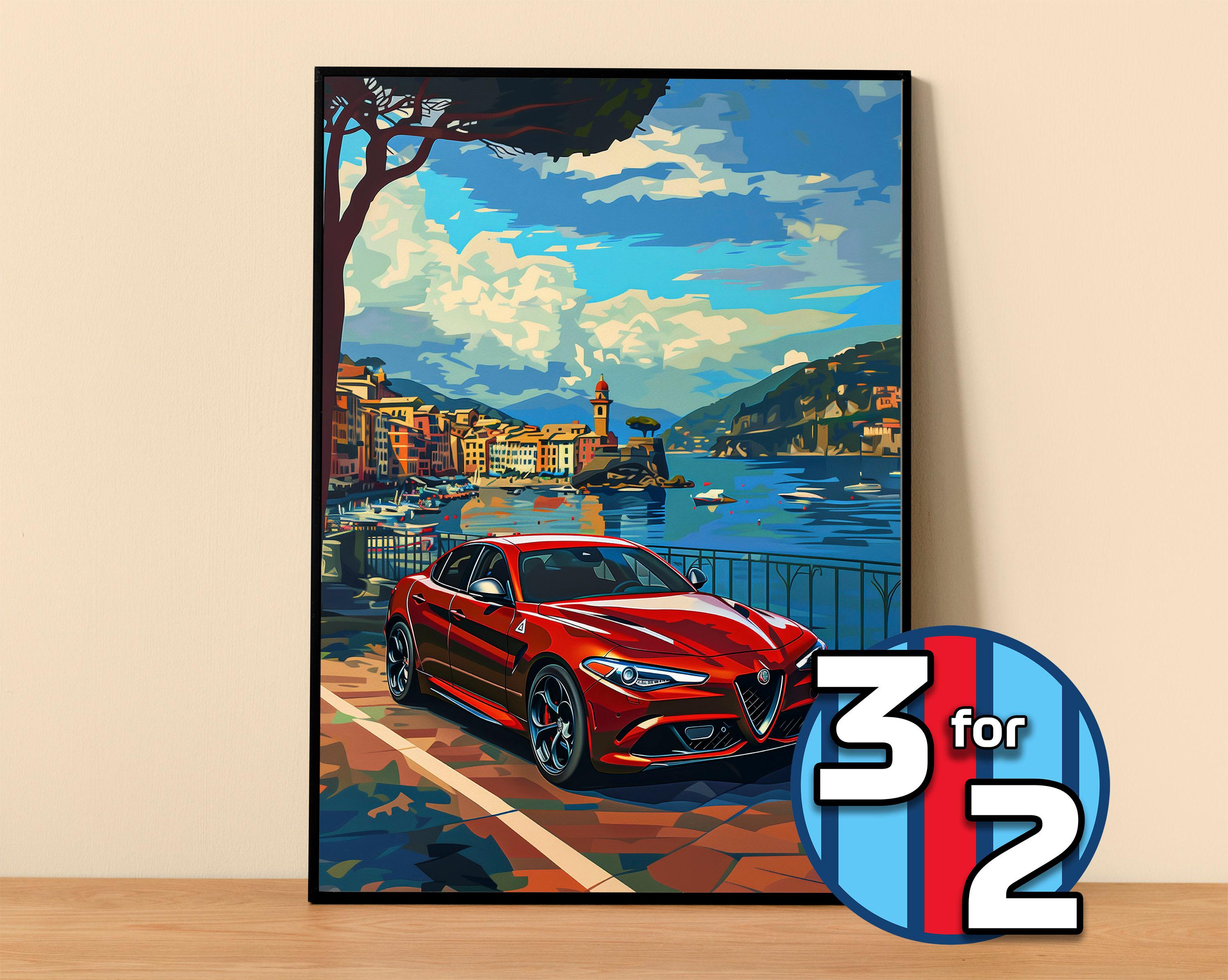 Alfa romeo poster - Etsy 日本