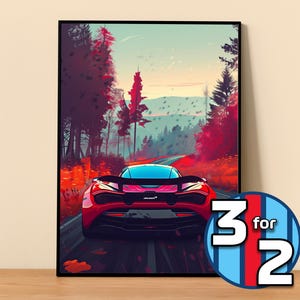 McLaren-poster | Mclaren 720S-poster #5412,5 | McLaren wanddecoratie | McLaren-kunstillustratie | Cadeau voor hem | Automuurdecoratie Cadeau voor haar