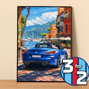 BMW Poster | Z4 Poster #9019.0 | BMW Wall Decor | BMW Art Illustration | Gift for Him | Car Wall Decor | Gift For Her