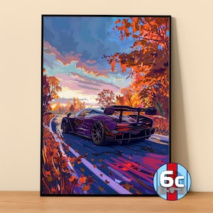 McLaren Poster | Mclaren Senna Poster #5411.0 | McLaren Wall Decor | McLaren Art Illustration | Gift for Him | Car Wall Decor | Gift For Her