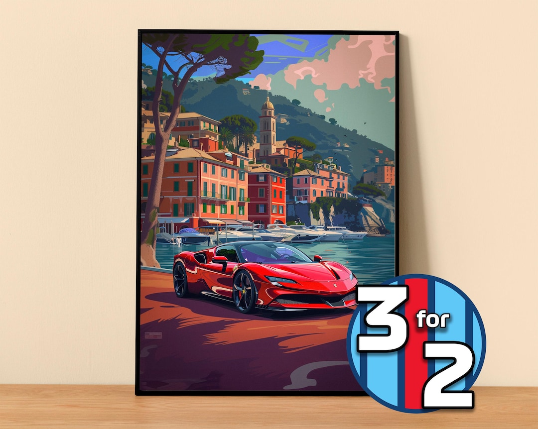 Ferrari Poster | SF90 Stradale Poster #9103.0 | Ferrari Wall Decor ...