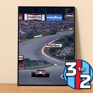Ayrton Senna Poster Print | F1 Poster | Formula 1 Poster | F1 Wall Decor | Formula 1 Gift |