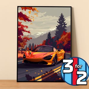 McLaren-poster | Mclaren 720S-poster #5412.0 | McLaren wanddecoratie | McLaren-kunstillustratie | Cadeau voor hem | Automuurdecoratie Cadeau voor haar