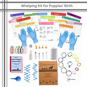 Puppy Whelping Kit: 64-Piece Birthing Supplies with eBook