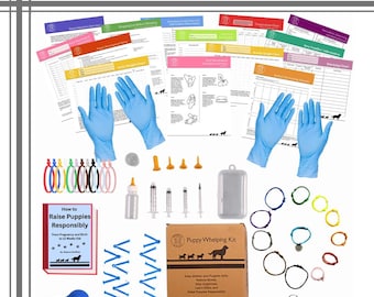 Puppy Whelping Kit: 64-Piece Birthing Supplies with eBook