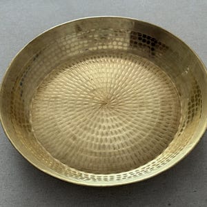 Pure Brass Parat | Handcrafted Traditional Indian Kitchen Utensil | Pooja Thali & Decorative Tray | Perfect Gift for Housewarmings