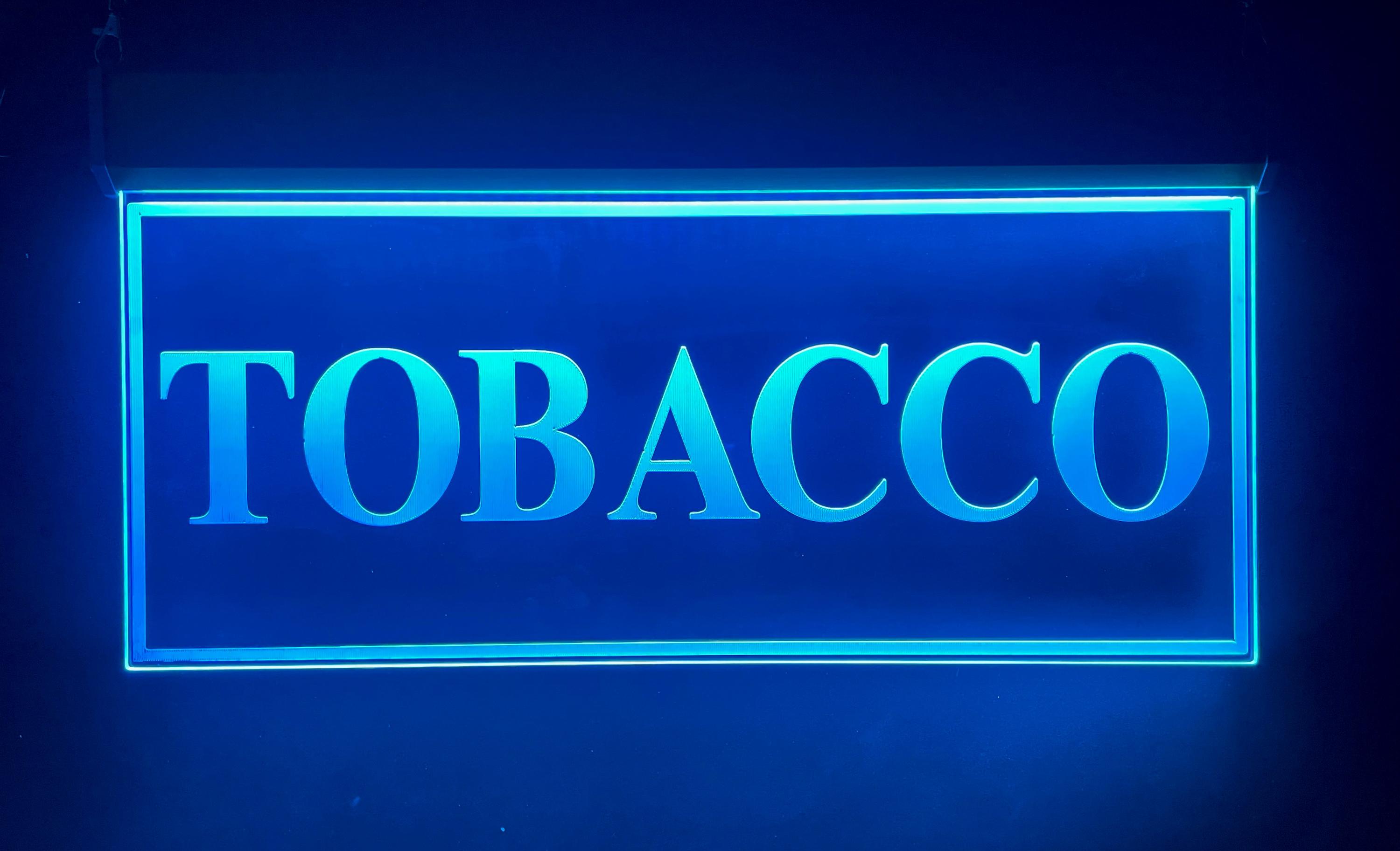 tobacco shop sign Smoke Logo Sign,custom Letter for Somke Shop Business Logo,outdoor Signage,rgb 3D Channel Letter Signboard and can be used for short "TOBACCO" LED Sign