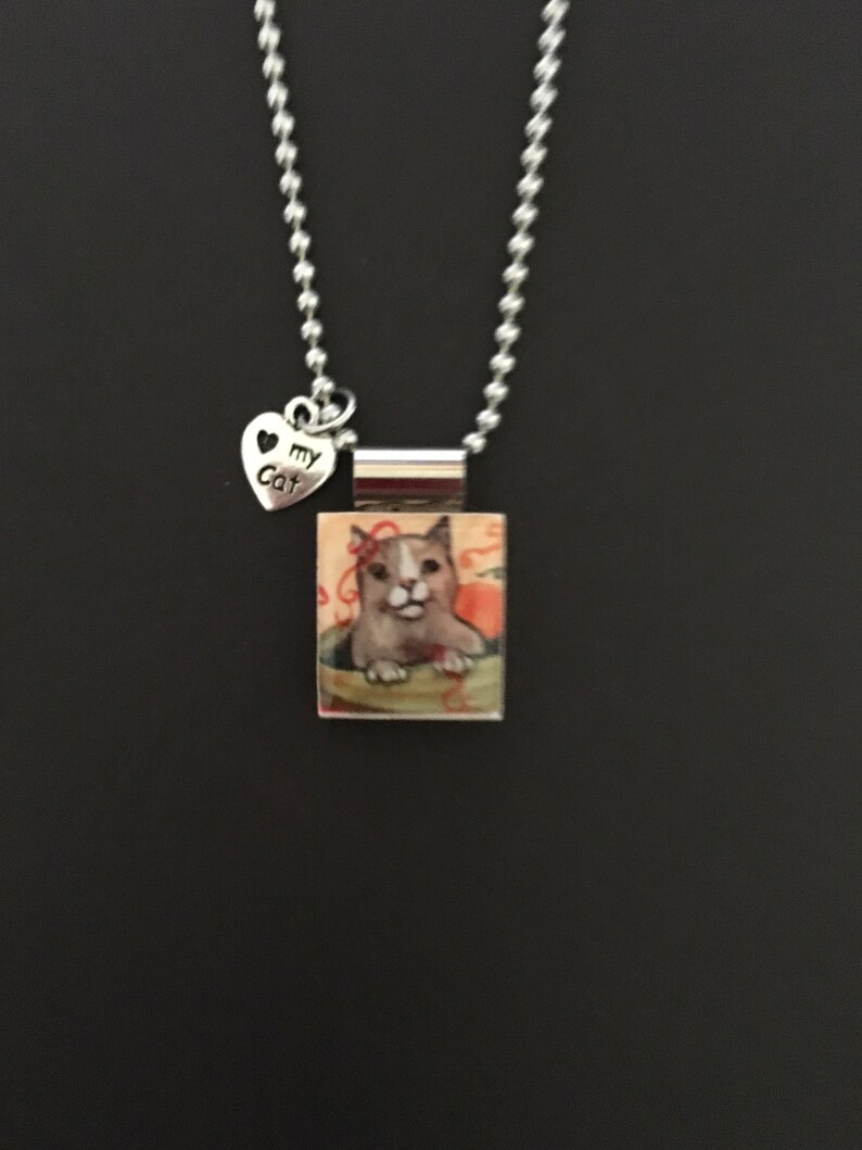 Kitty Jewelry Kitty Pendant Handmade Kitty Necklace Cat Etsy