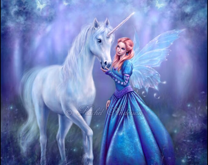 La Licorne Dorée - Kit broderie diamant - 30x30 à 70x70 cm