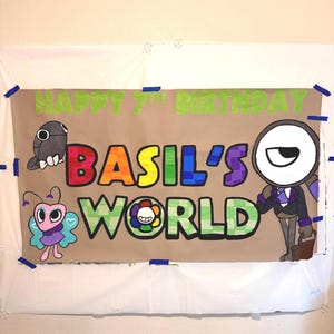 Dandy’s World Banner | Dandy’s World Birthday Banner | Custom Banner | Hand Painted Banner | Dandy’s World Birthday | Dandy’s World Event