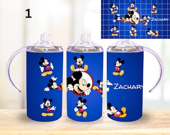 12oz. Custom /Personalized  Mickey sippy cup tumbler